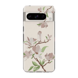 LoveCases White Cherry Blossom Gel Case - For Google Pixel 8 Pro