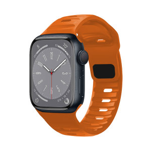 Olixar Orange Rugged Sport Band - For Apple Watch Series 8 45mm