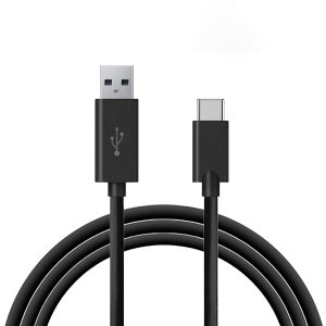 Olixar Basics Black 1m USB-A to USB-C Charge and Sync Cable - For Google Pixel 8