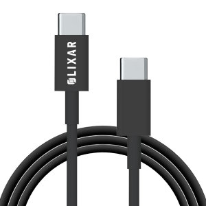 Olixar Basics Black 1m USB-C to USB-C Charge and Sync Cable - For Google Pixel 8 Pro