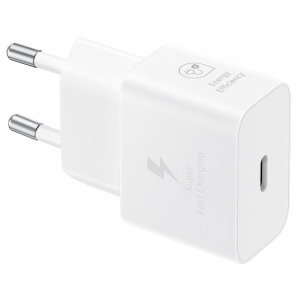 Official Samsung 25W White USB-C EU Super Fast Mains Charger