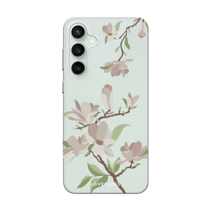 LoveCases White Cherry Blossom Gel Case - For Samsung Galaxy S23 FE