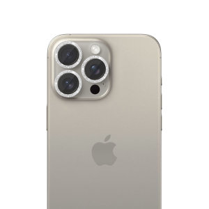 Olixar Silver Glitter Camera Lens Protectors - For iPhone 15 Pro