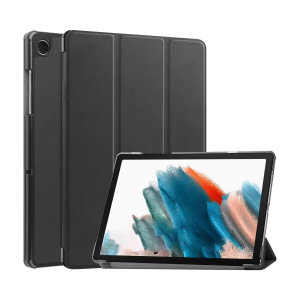 Olixar Black Eco-Leather Stand Case - For Samsung Galaxy Tab A9 Plus