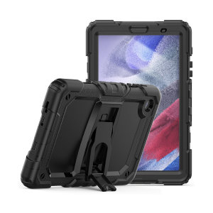 Olixar Black Tough Stand Case with Screen Protector - For Samsung Galaxy Tab A9