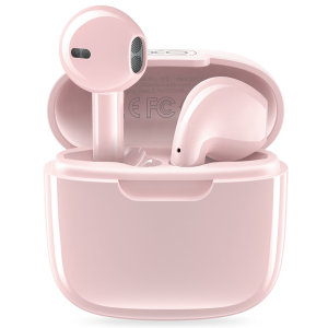 XO Pink True Wireless Earbuds with Charging Case