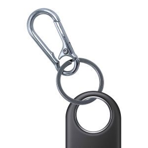 Olixar Silver Metal Keyring with Carabiner Clip - For Samsung Galaxy SmartTags