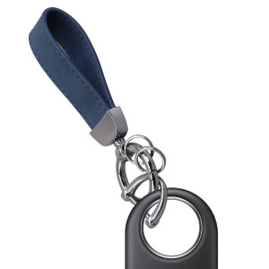 Olixar Blue Eco-Leather Loop Keyring with Horseshoe Buckle - For Samsung Galaxy SmartTags