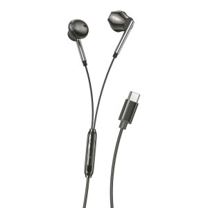 XO USB-C Wired Earphones with Microphone - Black