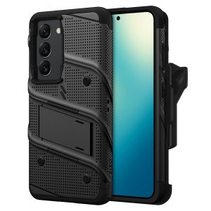 Zizo Bolt Black Tough Case and Screen Protector - For Samsung Galaxy S24