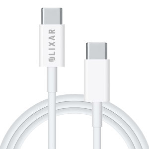 Olixar Basics White 1m USB-C to USB-C Charge and Sync Cable - For Samsung Galaxy Tab S9 FE