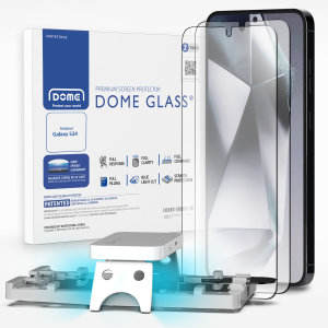 Whitestone Dome Two Pack Tempered Glass Screen Protectors with UV Lamp - For Samsung Galaxy S24