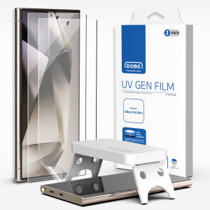 Whitestone Two Pack Hard Film Screen Protectors with UV Lamp - For Samsung Galaxy S24 Ultra