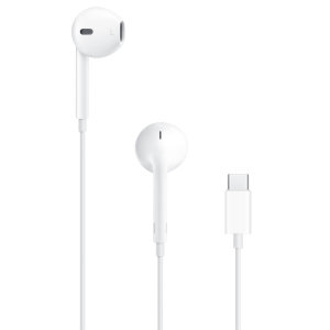 Official Apple White Earphones with USB-C Connector - For iPhone 15