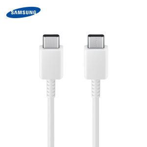 Official Samsung 25W White 1m USB-C to USB-C Cable - For Samsung Galaxy Tab A9