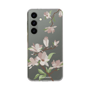 LoveCases White Cherry Blossom Case - For Samsung Galaxy S24