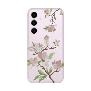 LoveCases White Cherry Blossom Case - For Samsung Galaxy S24 Plus