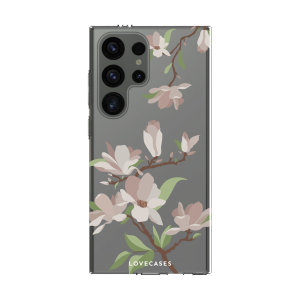 LoveCases White Cherry Blossom Case - For Samsung Galaxy S24 Ultra