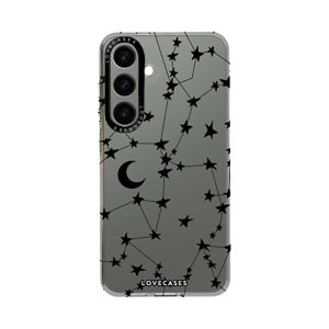 LoveCases Black Stars & Moons Premium Case - For Samsung Galaxy S24