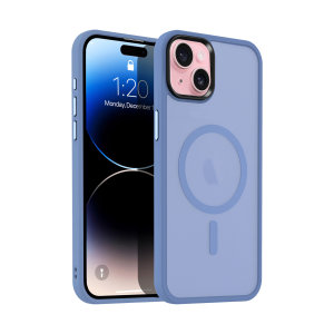 Olixar Blue Frosted MagSafe Case - For iPhone 15