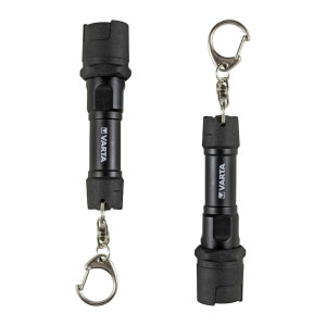 Varta Indestructible LED Black Torch for Key Chains - Two Pack
