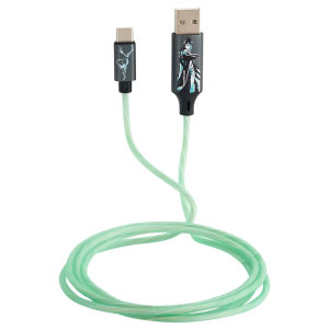 Lazerbuilt Official Harry Potter 1.2m Light Up USB-A to USB-C Charge & Sync Cable