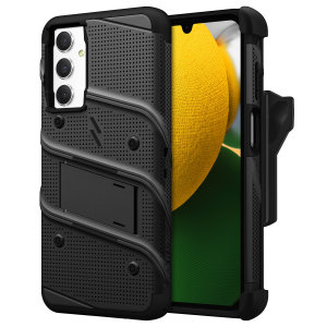 Zizo Bolt Black Tough Case and Screen Protector - For Samsung Galaxy A15