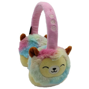 Official Squishmallows Leonard The Lion Plush Bluetooth On-Ear Headphones For Kids