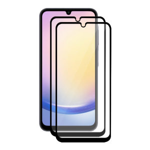 Olixar Two Pack Tempered Glass Screen Protectors - For Samsung Galaxy A25 5G