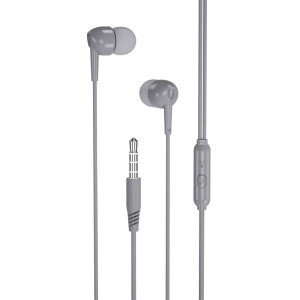 XO Grey 3.5mm Jack Wired Earphones with Microphone
