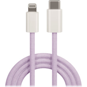 Maxlife 1m USB-C to Lightning Charge and Sync Braided Cable - Purple