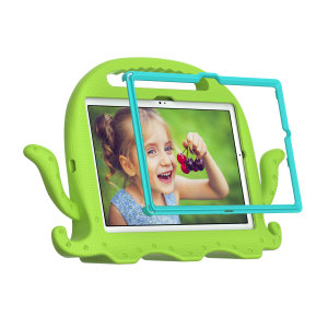 Olixar Kids Green Octopus Tough Case with Screen Protector - For Samsung Galaxy Tab A8