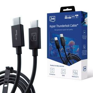 3mk USB-C 8K 60Hz 240W Hyper ThunderBolt 4 Charge and Sync Cable - 1m
