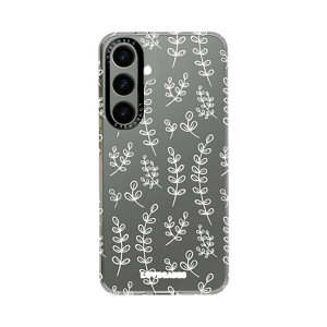 LoveCases White Botanical Premium Case - For Samsung Galaxy S24 Plus