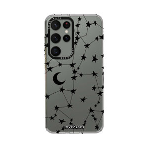 LoveCases Black Stars & Moons Premium Case - For Samsung Galaxy S24 Ultra