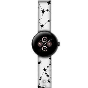 LoveCases Black Stars & Moons Band Small - For Google Pixel Watch