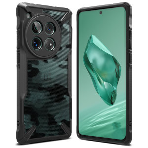 Ringke Fusion X Protective Camo Black Case - For OnePlus 12