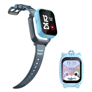 Forever Blue NanoSIM 4G GPS Smartwatch with Animal Pendant Case For Kids