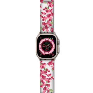 LoveCases Red Cherry Blossoms Strap - For Apple Watch Ultra