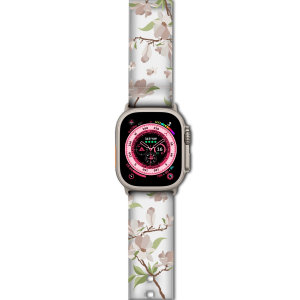LoveCases White Cherry Blossoms Strap - For Apple Watch Ultra