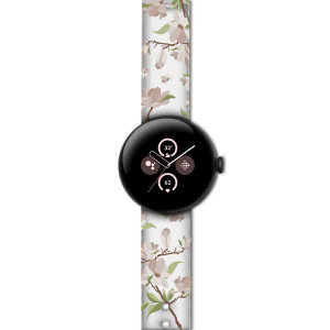 LoveCases White Cherry Blossoms Band Small - For Google Pixel Watch