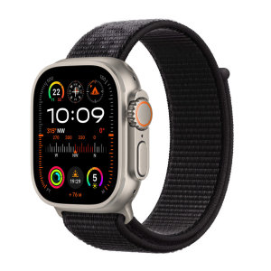 Official Apple Black Nike Sport Loop - For Apple Watch Ultra