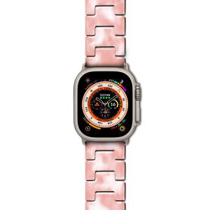 LoveCases Pink Resin Links Band - For Apple Watch Ultra
