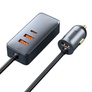 Baseus Share Together 120W 4-in-1 USB-C & USB-A PD QC Fast Car Charger