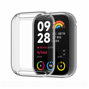 Olixar Clear Protective Case with Screen Protector - For Xiaomi Mi Smart Band 8 Pro