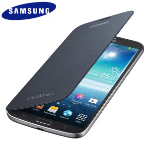 Official Samsung Galaxy Mega 6.3 Flip Case Cover - Black