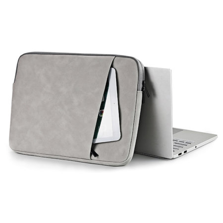 Olixar Grey Eco Leather Sleeve For MacBook Pro 15 2018