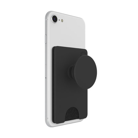 PopSockets Black PopWallet+ with Integrated Swappable PopGrip