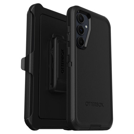 OtterBox Defender Black Tough Stand Case - For Samsung Galaxy A55 5G