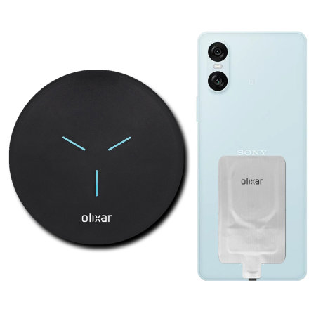 Olixar Basics 15W Wireless Charger Pad & USB-C Wireless Charger Adapter - For Sony Xperia 10 VI